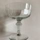 Set of 8 19th crystal crystal glasses with matching flat ribs