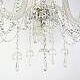 Prism chandelier - Five glass arms - Electric - c. 1890