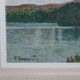Tableau P. Sonneville "des vacances au lac"