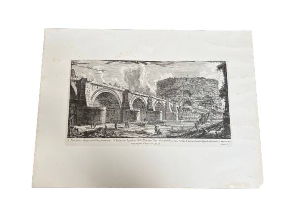 Reproduction of an engraving signed Piranesi F.