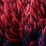 Mid-century Modern Bordeaux Red Rya Rug by Gull-Britt Johansson for NIAB, Sweden