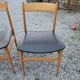 4 Scandinavian beech chairs from the 1960s.