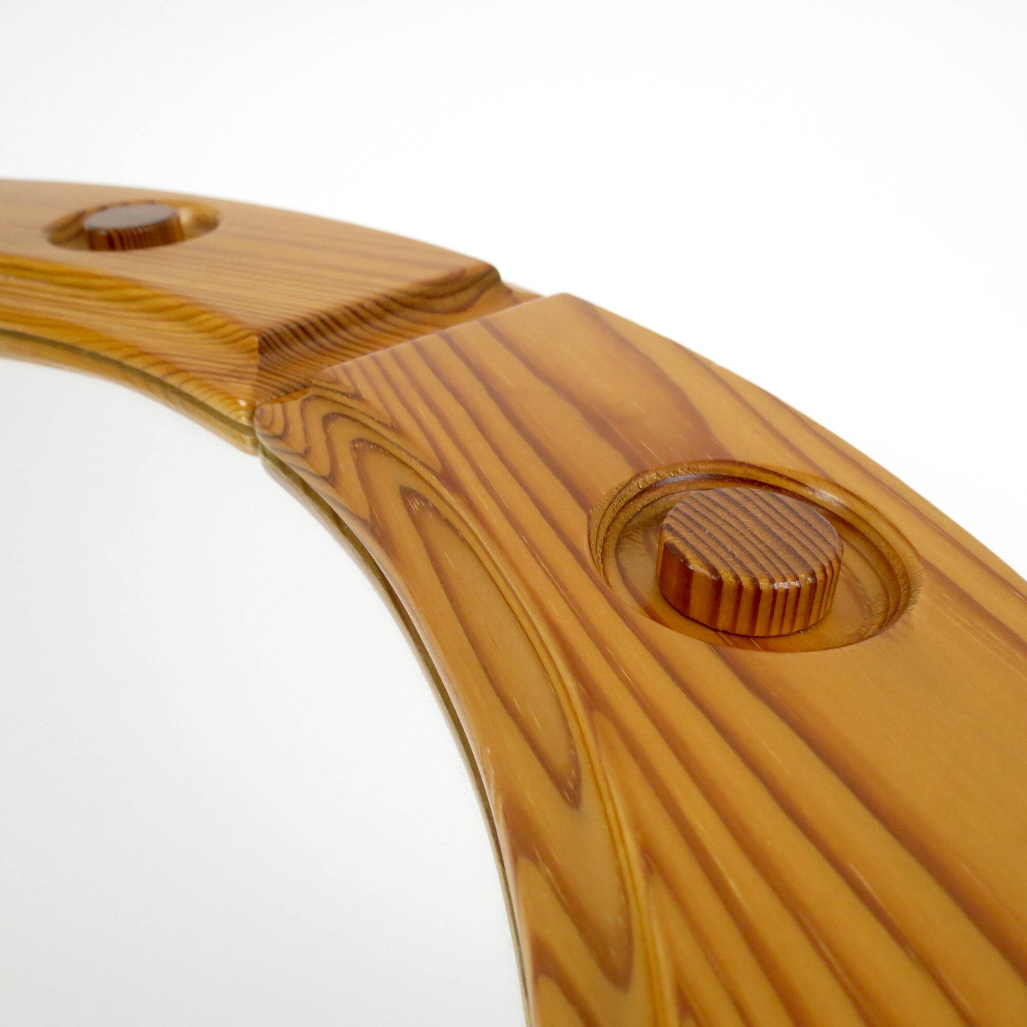 Miroir suédois en pin, années 1970