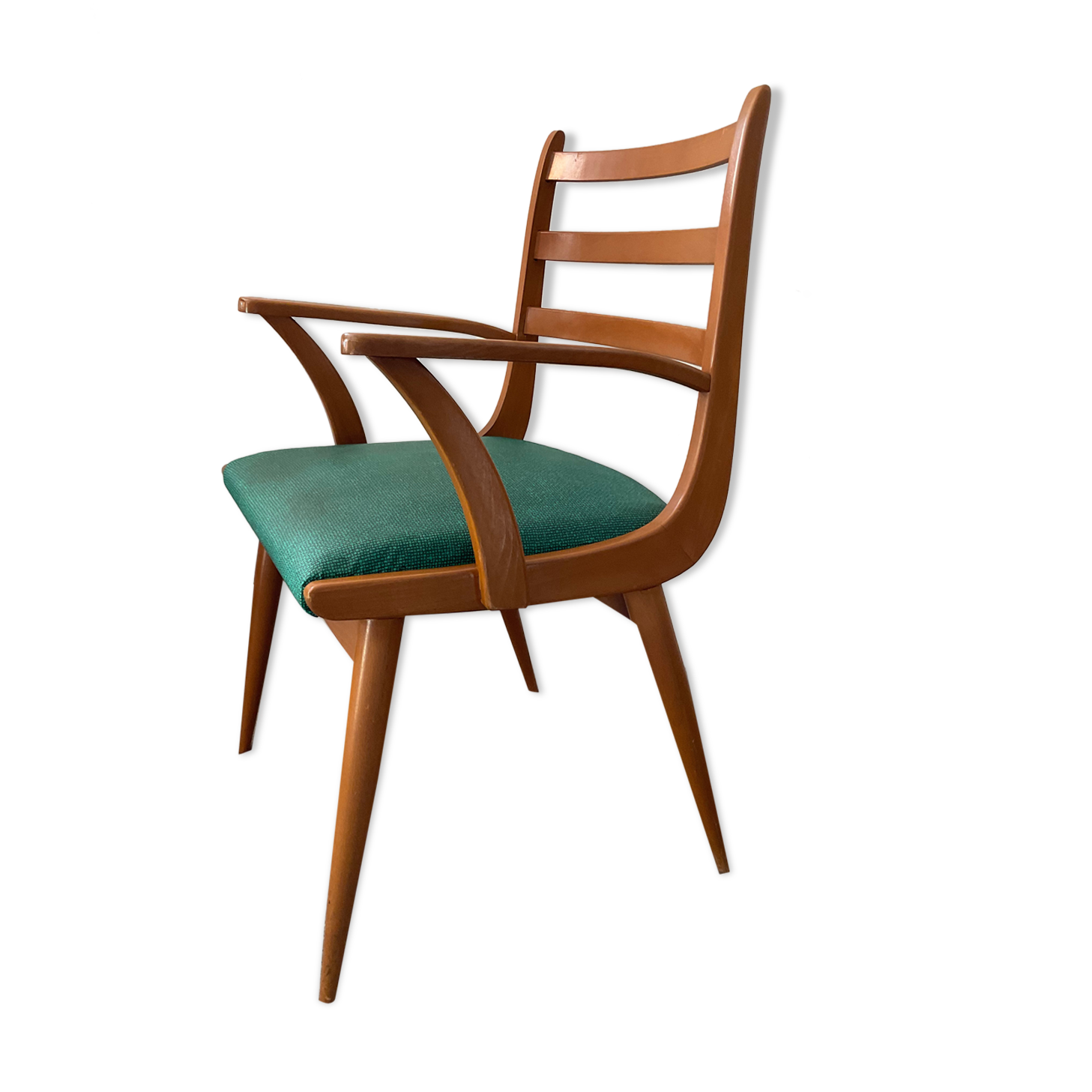 Scandinavian armchair from the 60s in solid beech