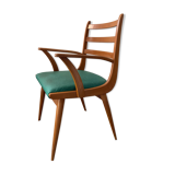 Scandinavian armchair from the 60s in solid beech