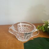 Cut Crystal Bowl with 2 Handles