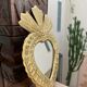 Brass heart mirror type ex-voto kalbi