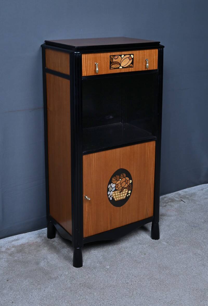 Support furniture in marquetry in the style of Louis Süe & André Mare, Art Deco – 1940