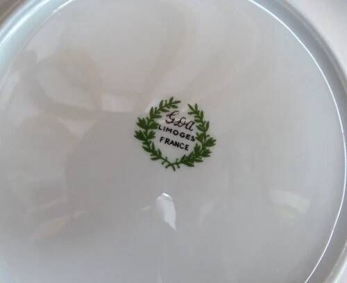 10 deep plates Limoges GDA porcelain with blue cornflowers 1930 Ø 19 cm