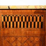 Rosewood and Mahogany chest of drawers, Louis XV / Louis XVI Transition style – Late 19th century