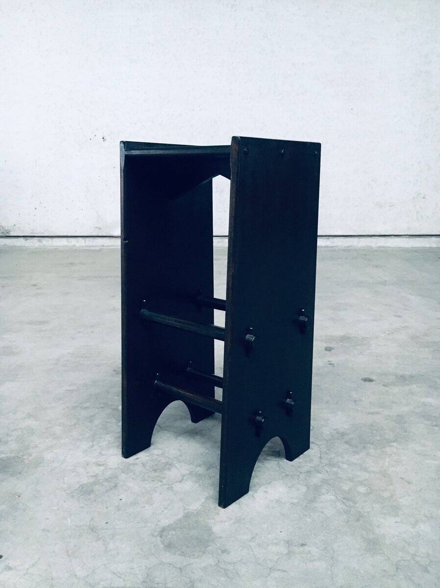 Arts and Crafts Handmade Bar Stools, France, 1920s, Set of 2