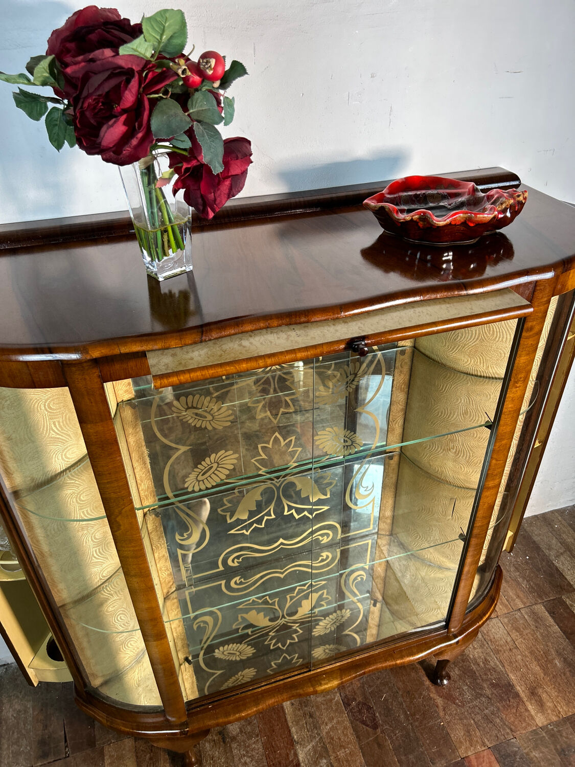 Art Deco Vintage Brocante Display Cabinet Cocktail Bar 1930
