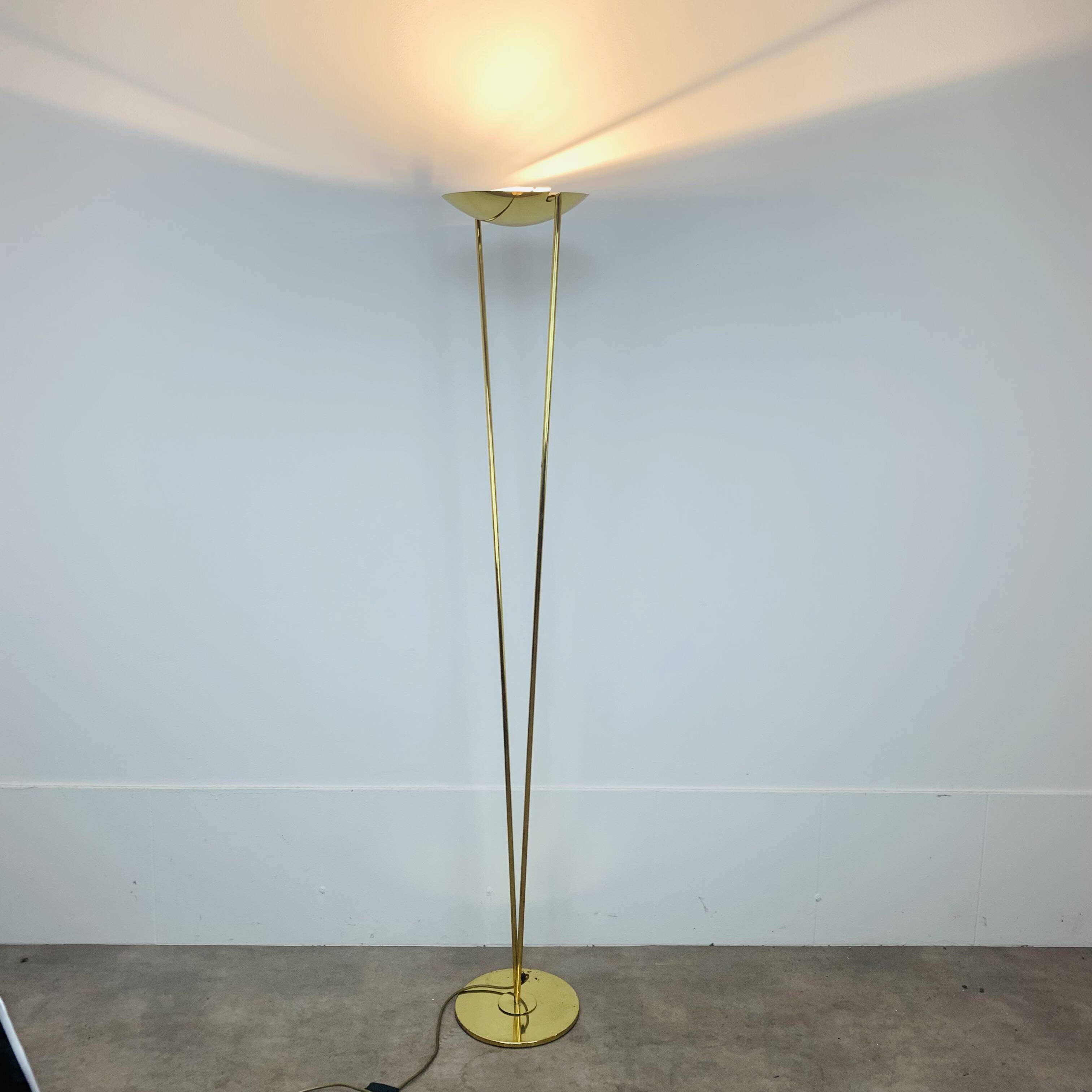 Victory Floor Lamp by Studio Artoff, Gold Brass, 1980s