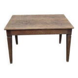 Old rustic farm table in solid oak 19th - 1m12
