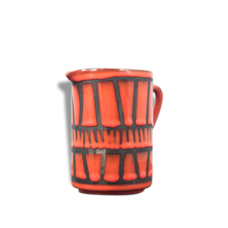 Petit pichet en céramique - Céramique Capron - Pichet rouge (Vallauris)