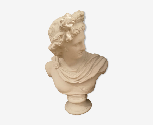 Statut sculptée en plâtre travail artisanal italien provenance d’un chateau