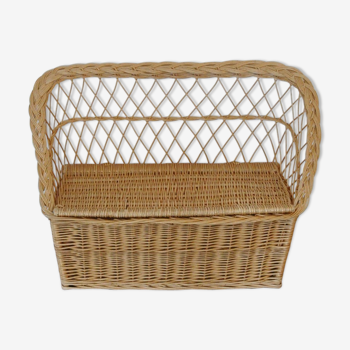 Rattan and wicker toy box