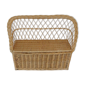 Rattan and wicker toy box