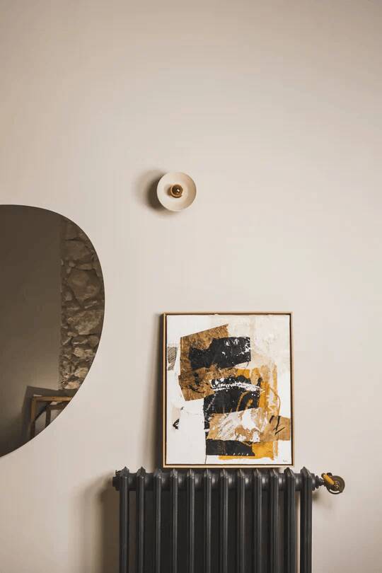 Pitchoun wall lamp in white terracotta