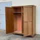 Armoire parisienne art déco 1930 penderie démontable bois brut