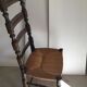 Chaise haute époque paillée