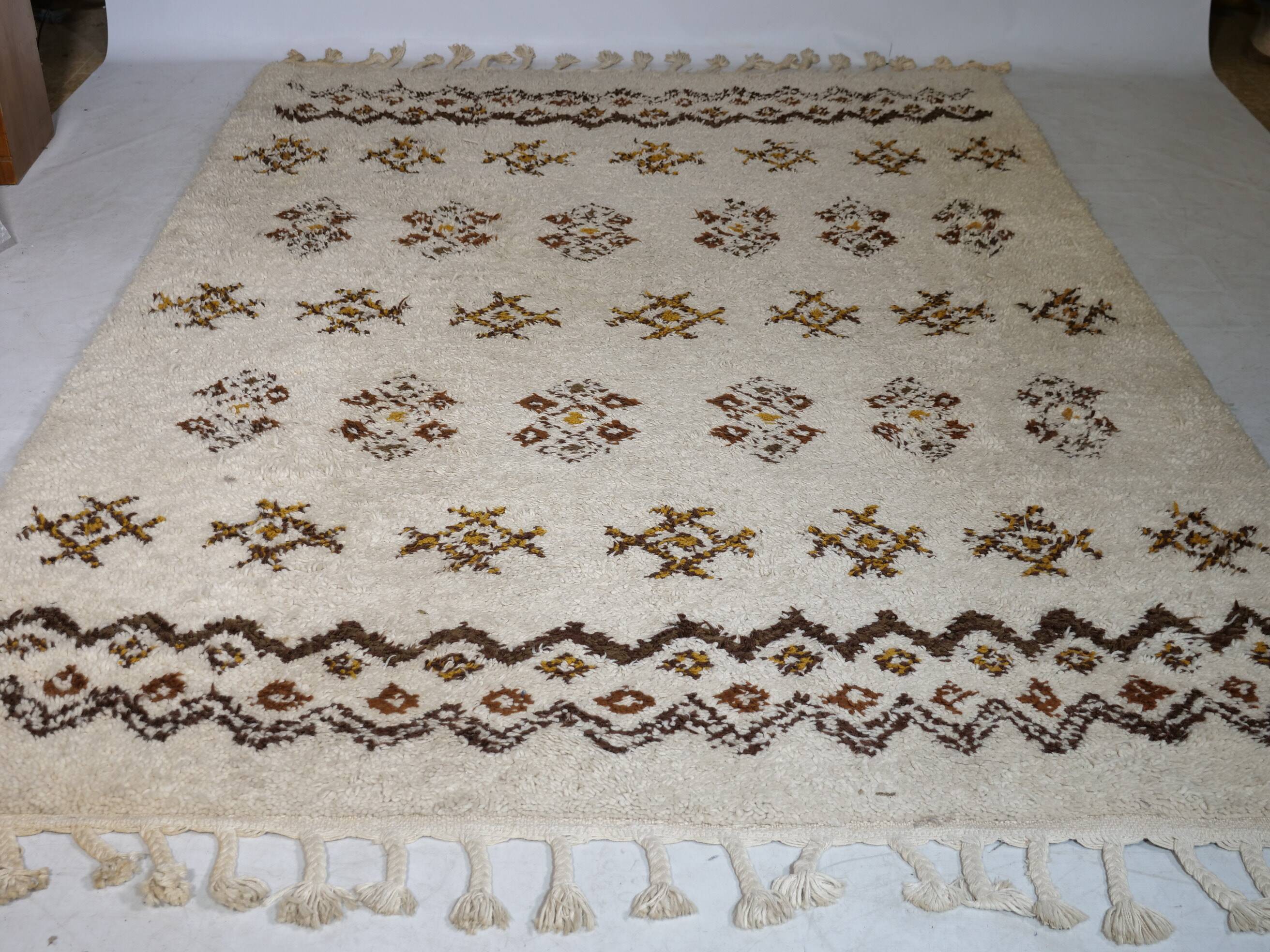 Tapis en laine berbère noué à la main, 1978