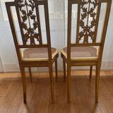 Antique caned chairs