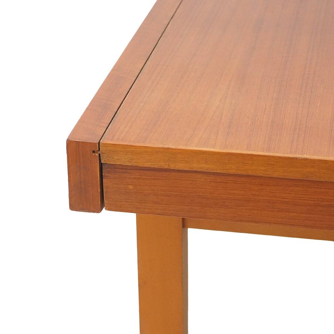 Rectangular dining table with extendable top, 1960s.