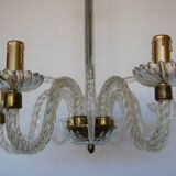 Vintage glass chandelier
