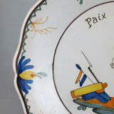 Earthenware plate nevers n°2