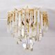 Mid-century modern Italian Venini chandelier in Murano glass Triedri
