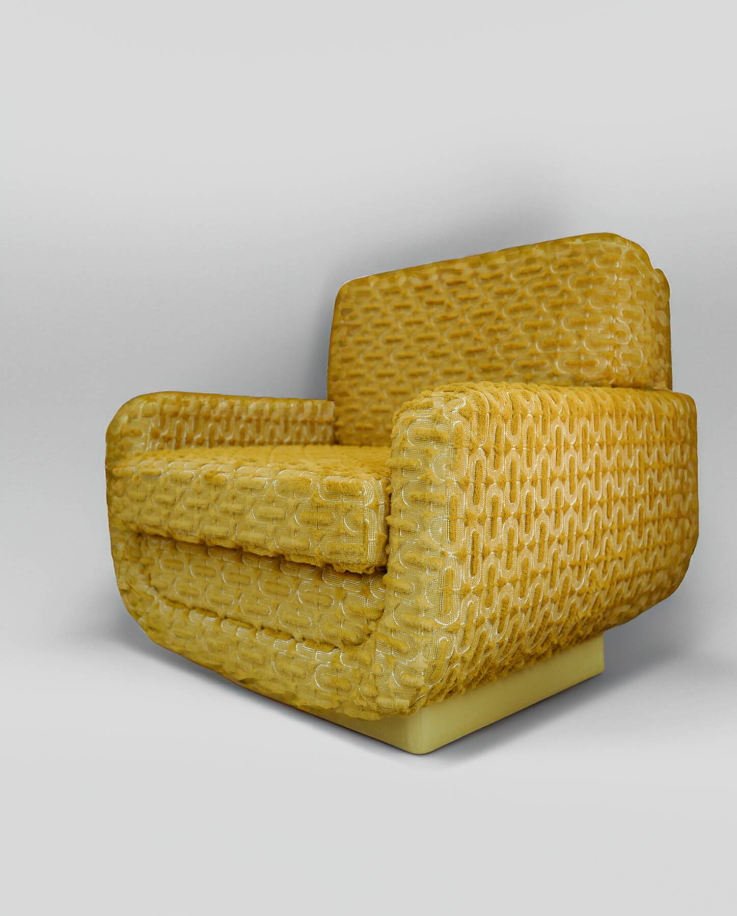 Design Armchair - lacquer and fabric