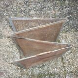 Old firewall with handles, 4 leaves