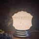 Art Deco lamp in yellow Clichy glass