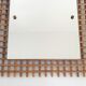 Miroir 65x51cm rotin vintage 1950