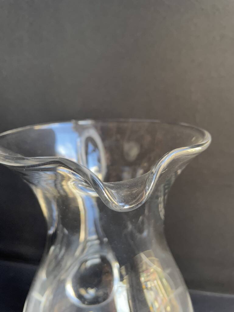 A cut crystal pitcher – Cristalleries Royales de Champagne