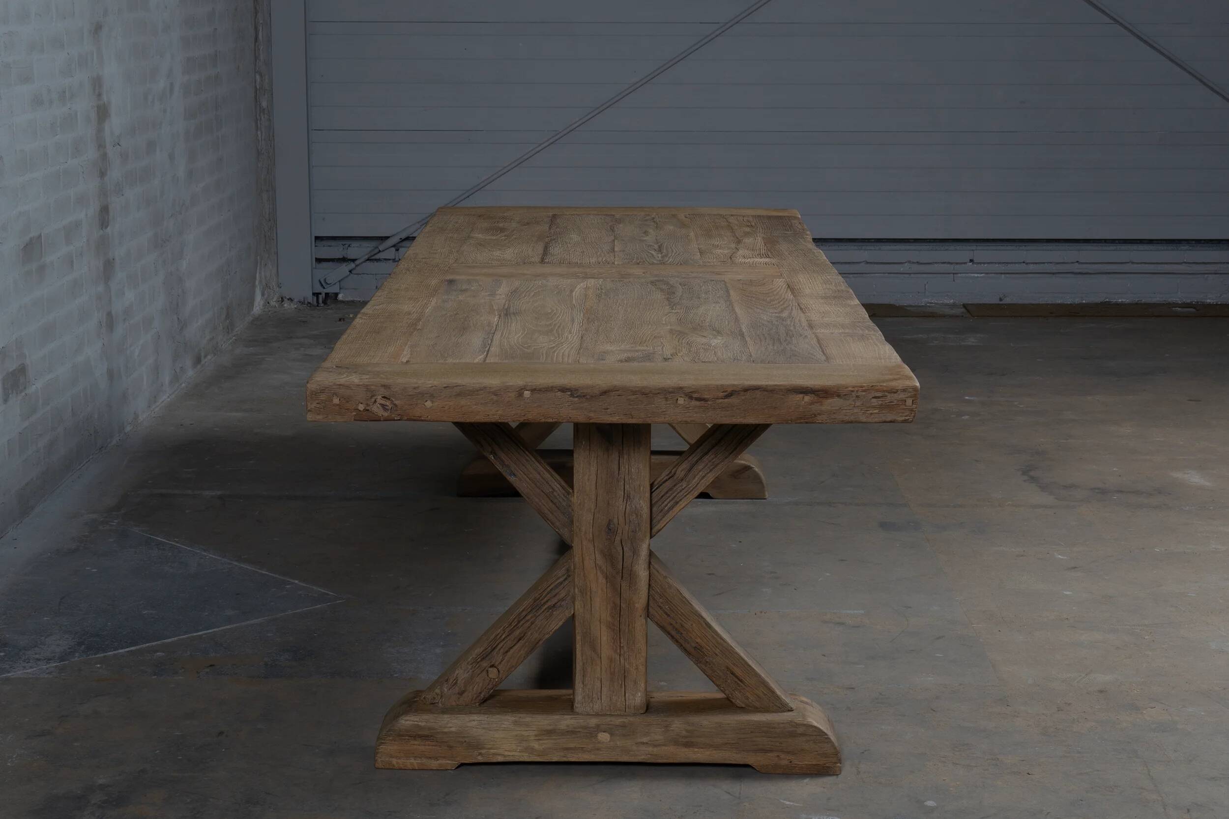 Cross Farm Table – Old Oak 300 cm