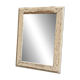Miroir rectangulaire en bois beige 42 x 31 cm