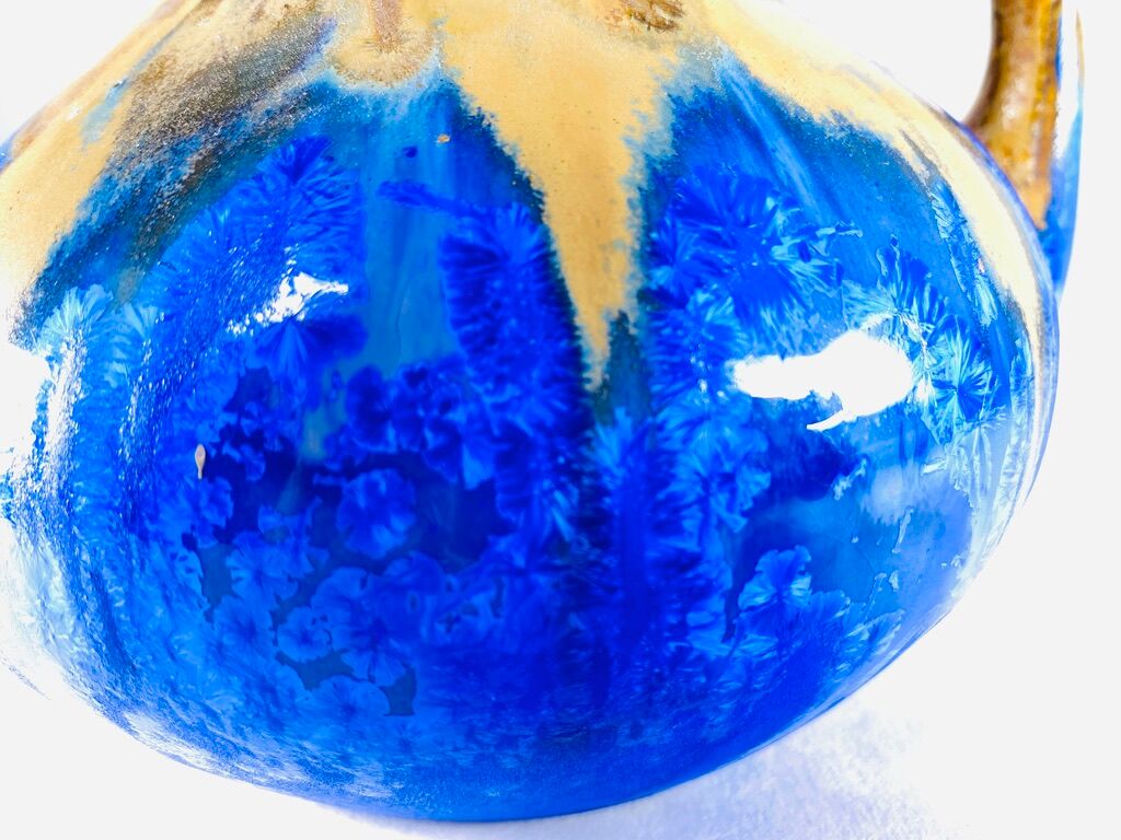 Vase Boule Gilbert Méténier blue Gannat