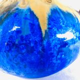 Vase Boule Gilbert Méténier bleu Gannat