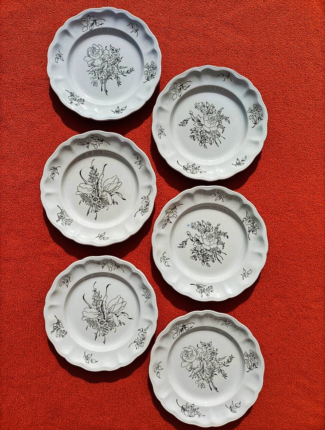 Lunéville porcelain x6