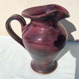 Signed ceramic pitcher