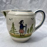 Pot à lait crémier peint à la main Henriot Quimper