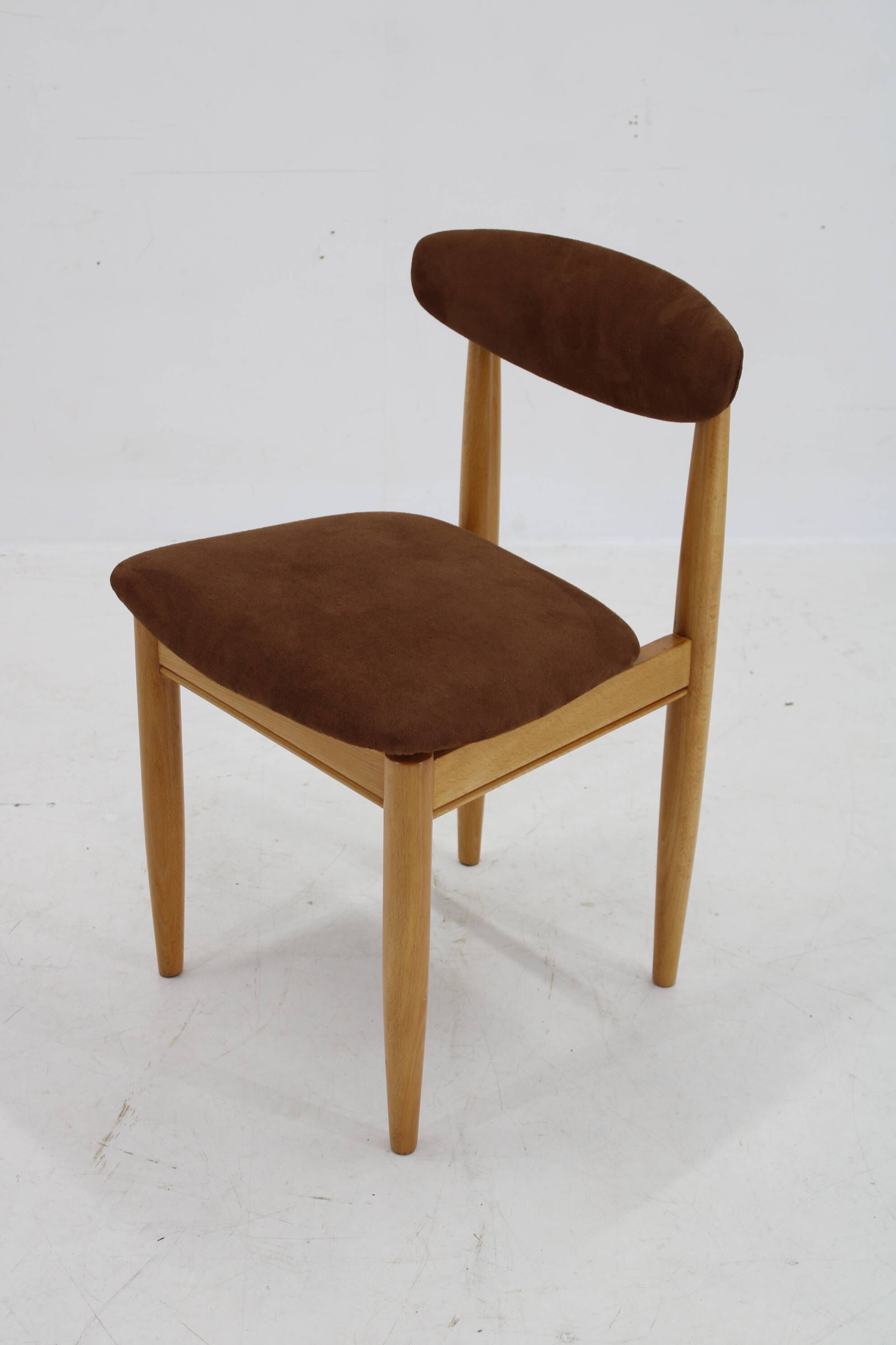 1970s Beech Chair , Czechoslovakia