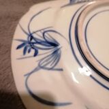 Rectangular dish 19th century Celadon green background Imari Japan