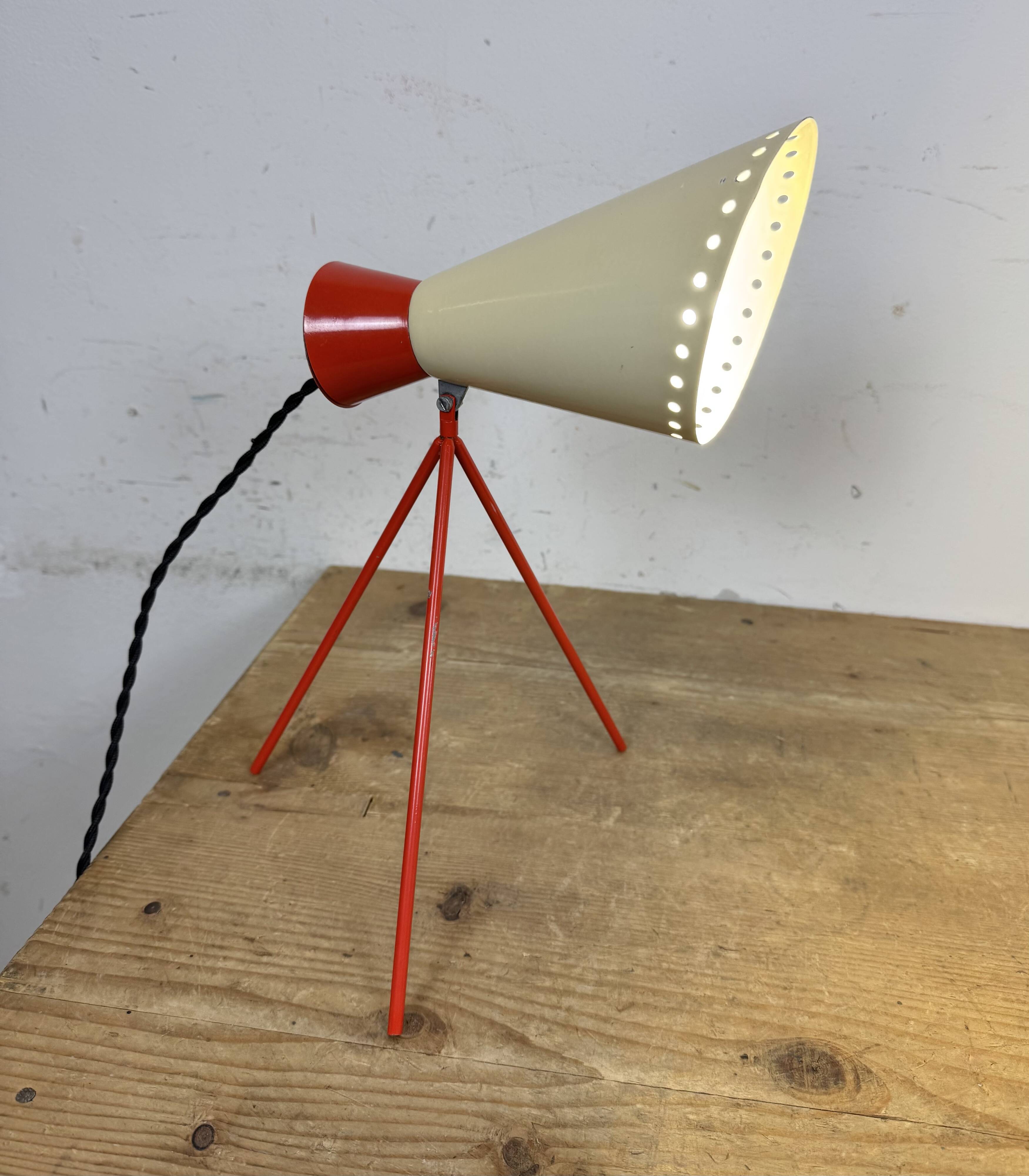 Vintage Midcentury Table Lamp by Josef Hůrka for Napako, 1950s