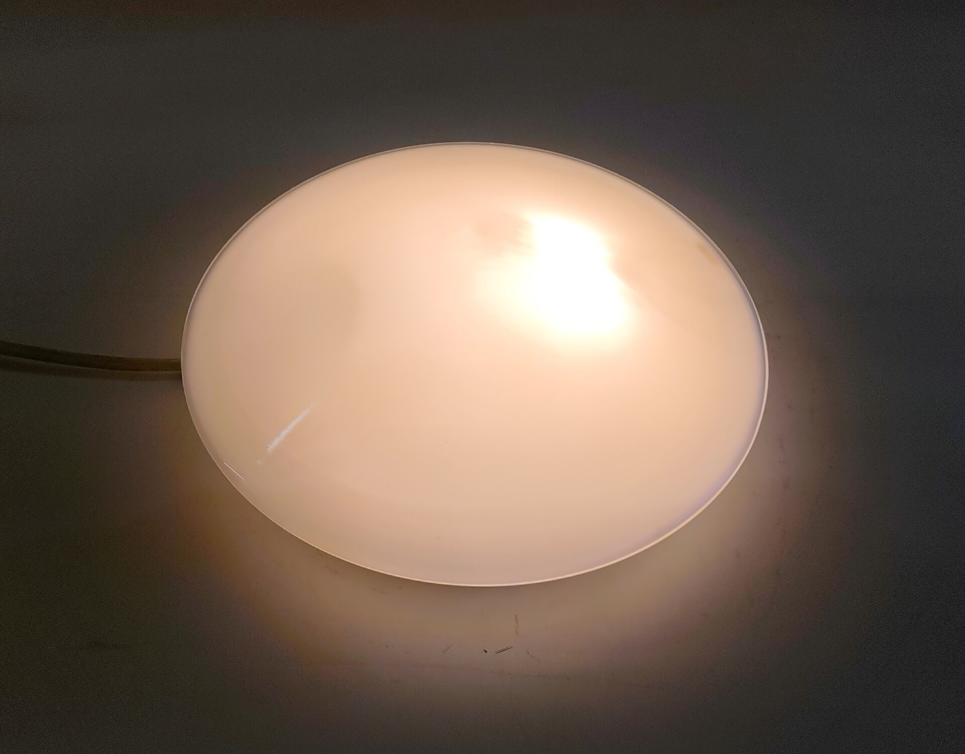 Ceiling light or conical opaline globe wall light - 80s/90s