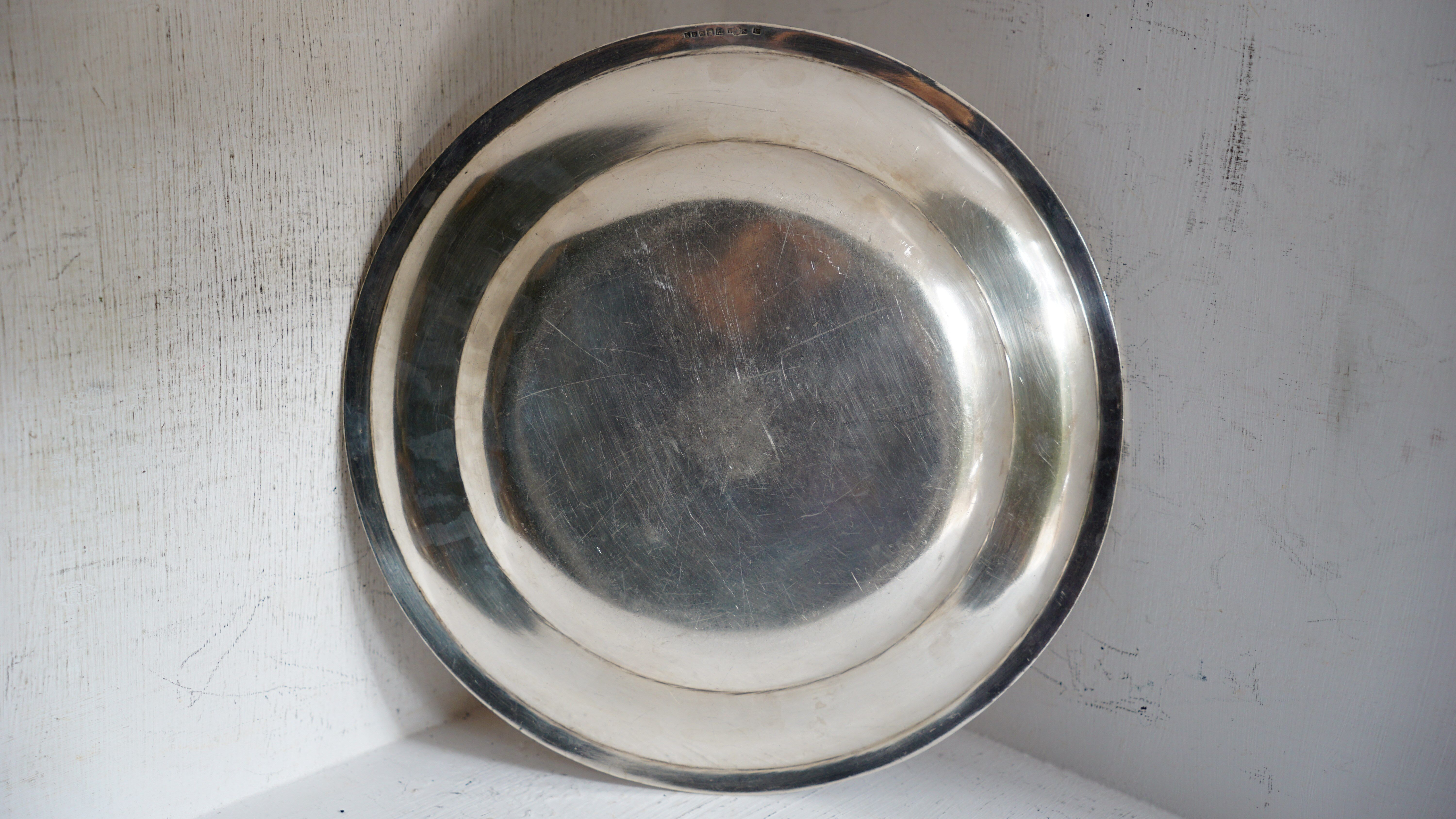 2 silverware serving dishes