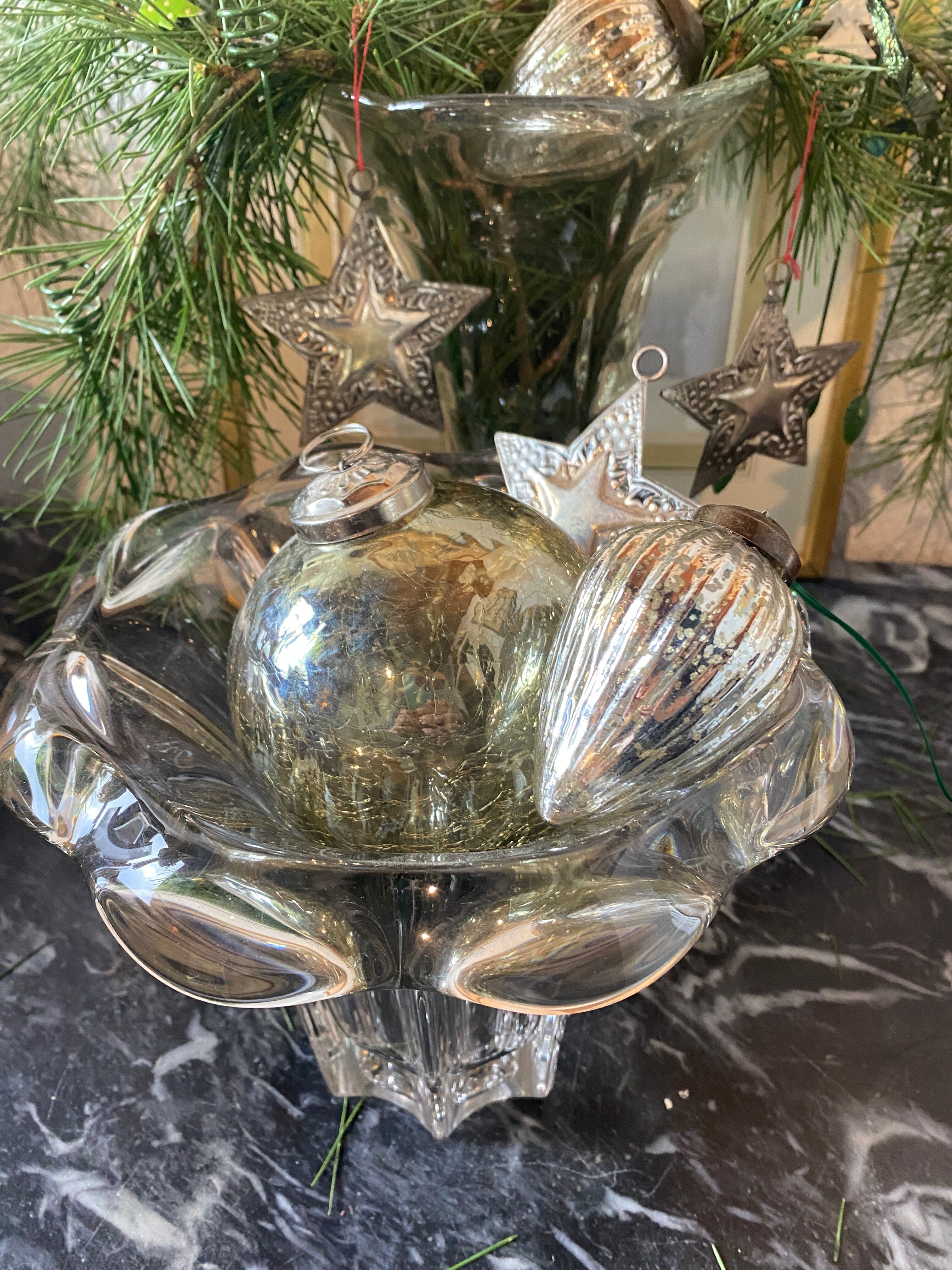 Antique "flower" crystal vase