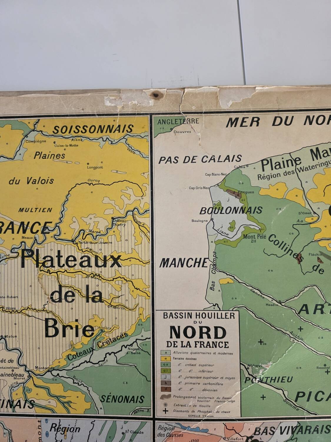 Carte de France vintage (recto verso)